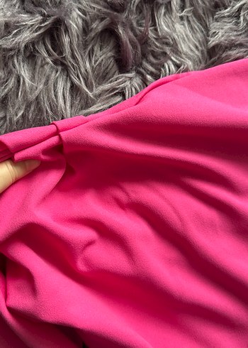 Pembe Mini Fitted Kadın Bluz - Görsel 2