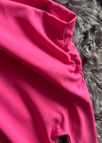 Pembe Mini Fitted Kadın Bluz - Görsel 4