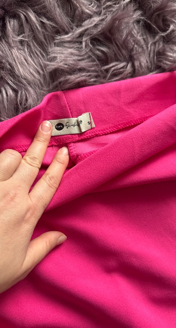 Pembe Mini Fitted Kadın Bluz - Görsel 3