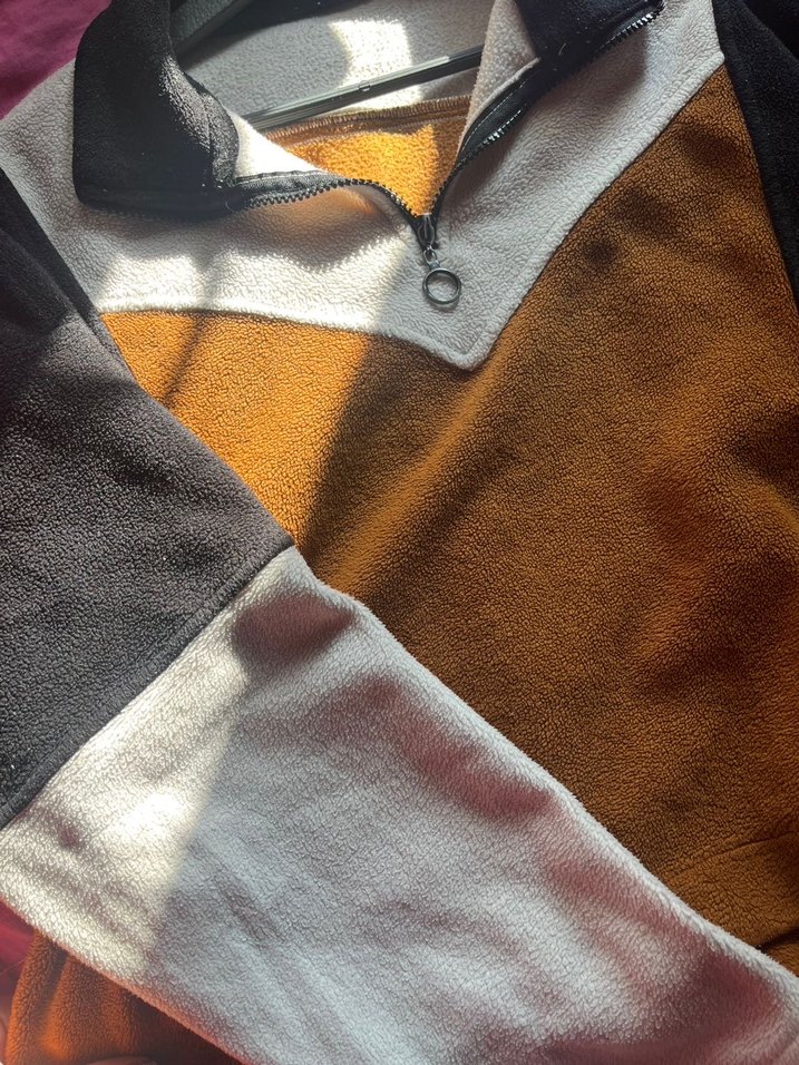 Kadın Kahverengi Fermuarlı Sweatshirt - Görsel 2