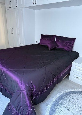 Mor Yatak Örtüsü Seti - Görsel 9