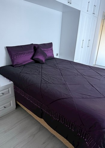 Mor Yatak Örtüsü Seti - Görsel 2