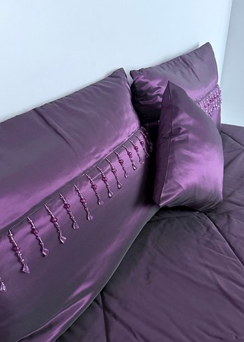 Mor Yatak Örtüsü Seti - Görsel 4