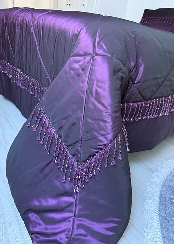 Mor Yatak Örtüsü Seti - Görsel 7