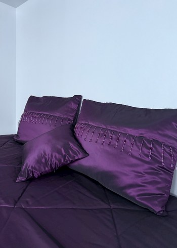 Mor Yatak Örtüsü Seti - Görsel 8