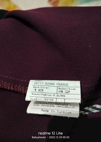 Bordo Nakışlı Bohem Kadın Uzun Elbise - Görsel 16