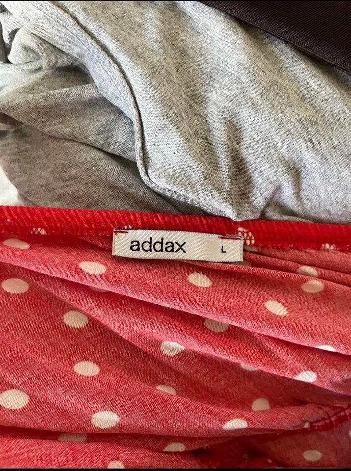 Kısa Kollu Kırmızı Puantiyeli Midi Elbise - Görsel 2