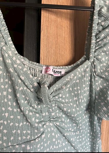 Gri V Yakalı Midi Bohem Elbise - Görsel 3