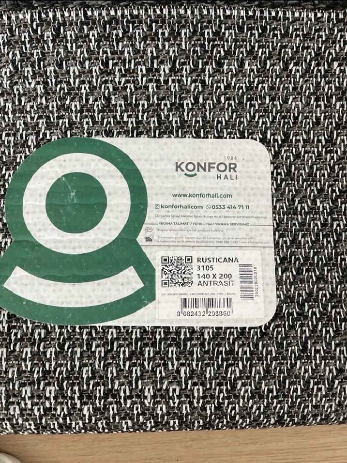 Gri Modern Desensiz Halı - Görsel 2