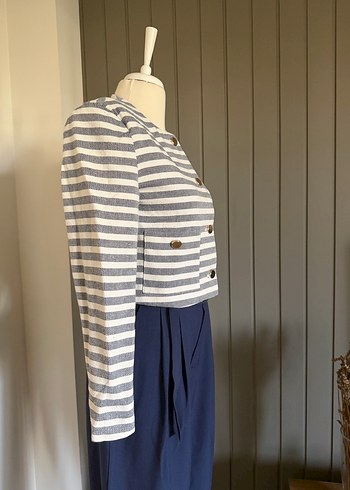 Stradivarius Çizgili Ceket - Görsel 2