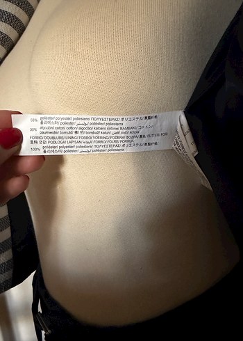 Stradivarius Çizgili Ceket - Görsel 4