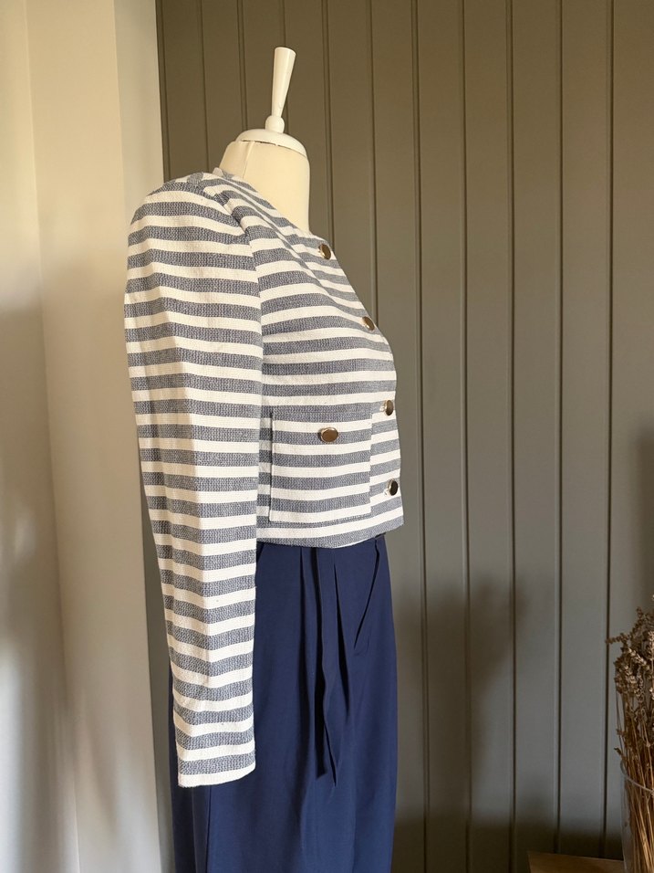 Stradivarius Çizgili Ceket - Görsel 2