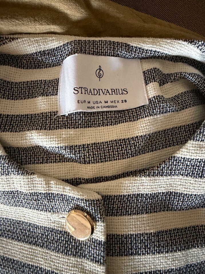 Stradivarius Çizgili Ceket - Görsel 5