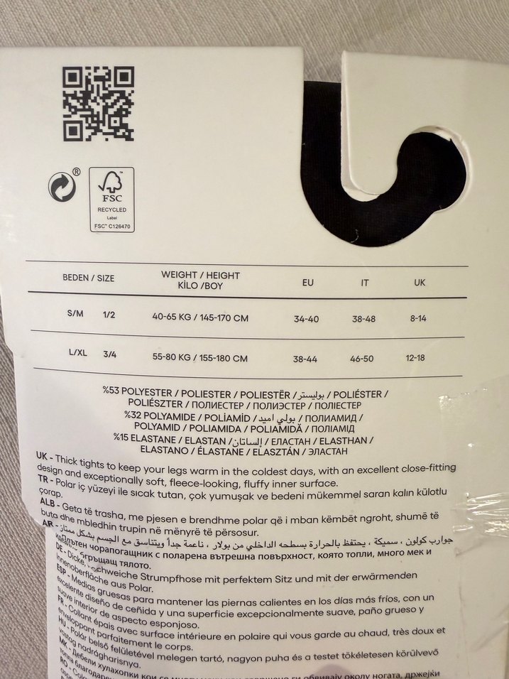 Penti İçi Peluşlu Siyah Külotlu Çorap - Görsel 4