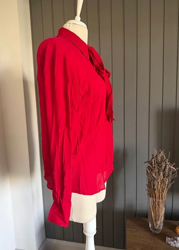 Mango Kırmızı Gömlek - Görsel 5