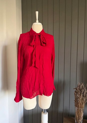 Mango Kırmızı Gömlek - Görsel 2