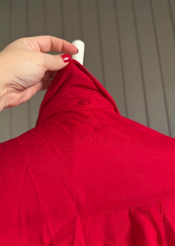 Mango Kırmızı Gömlek - Görsel 6