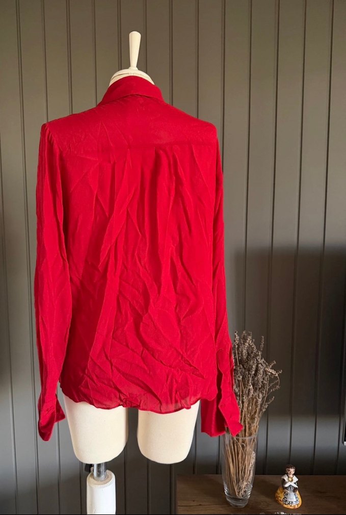 Mango Kırmızı Gömlek - Görsel 4