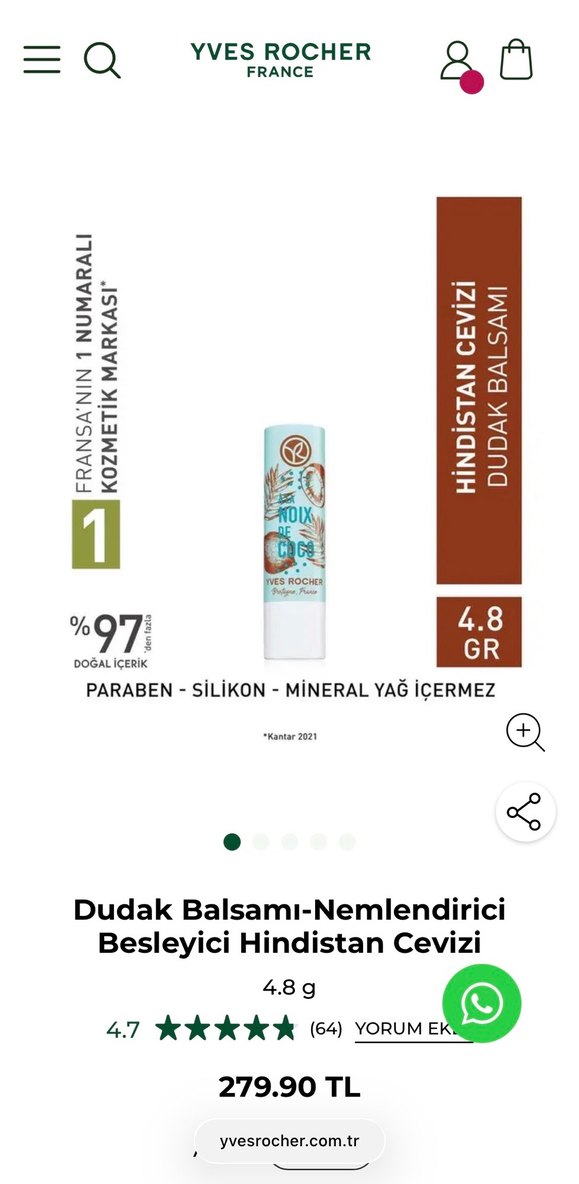 Yves Rocher Dudak Balsamı & el kremi - Görsel 3