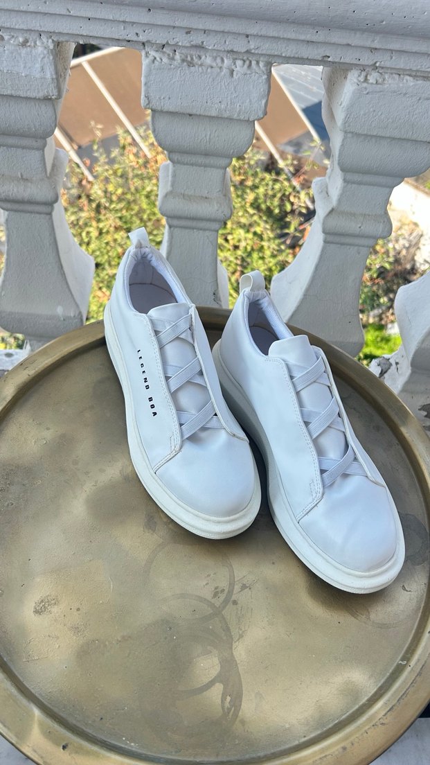 Beyaz  erkek  Ayakkabı - Görsel 4