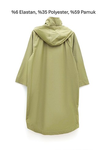 LCW Classic Kapüşonlu Haki Pardesü 48 Beden - Görsel 2
