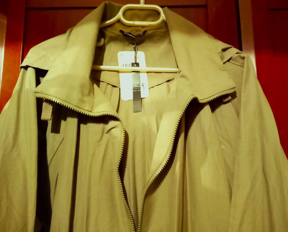 LCW Classic Kapüşonlu Haki Pardesü 48 Beden - Görsel 5