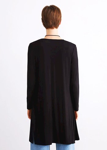 LCW Basic Siyah Penye Hırka 4XL - Görsel 4