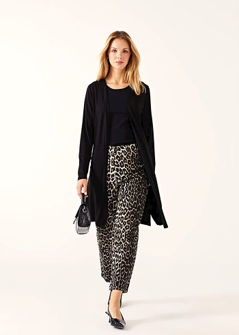 LCW Basic Siyah Penye Hırka 4XL - Görsel 8