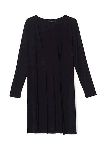 LCW Basic Siyah Penye Hırka 4XL - Görsel 5