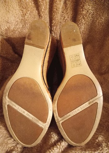 Nine West Siyah Deri Mantar Dolgu Topuklu Kadın Ayakkabı 7.5 M - Görsel 7