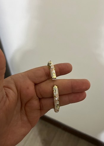 Altın Renkli mineli  bileklik - Görsel 2