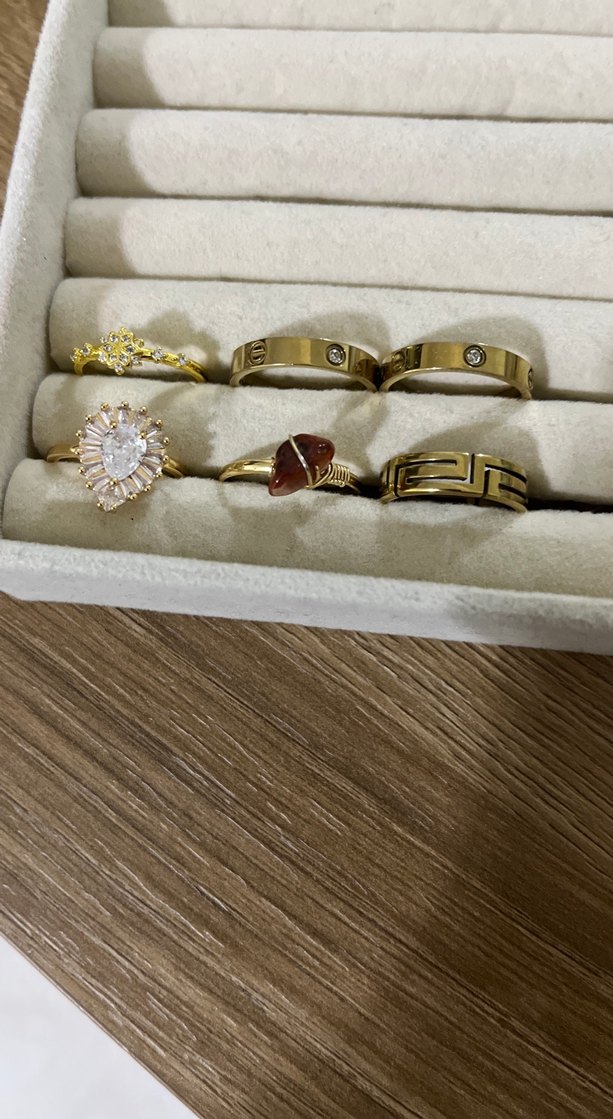 Altın Renkli yüzükler - Görsel 2