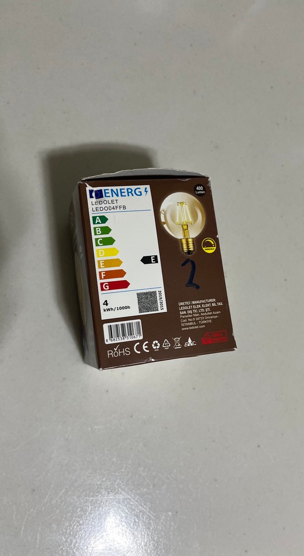 Ledolet 4W E27 LED Ampul 2200K - Görsel 2