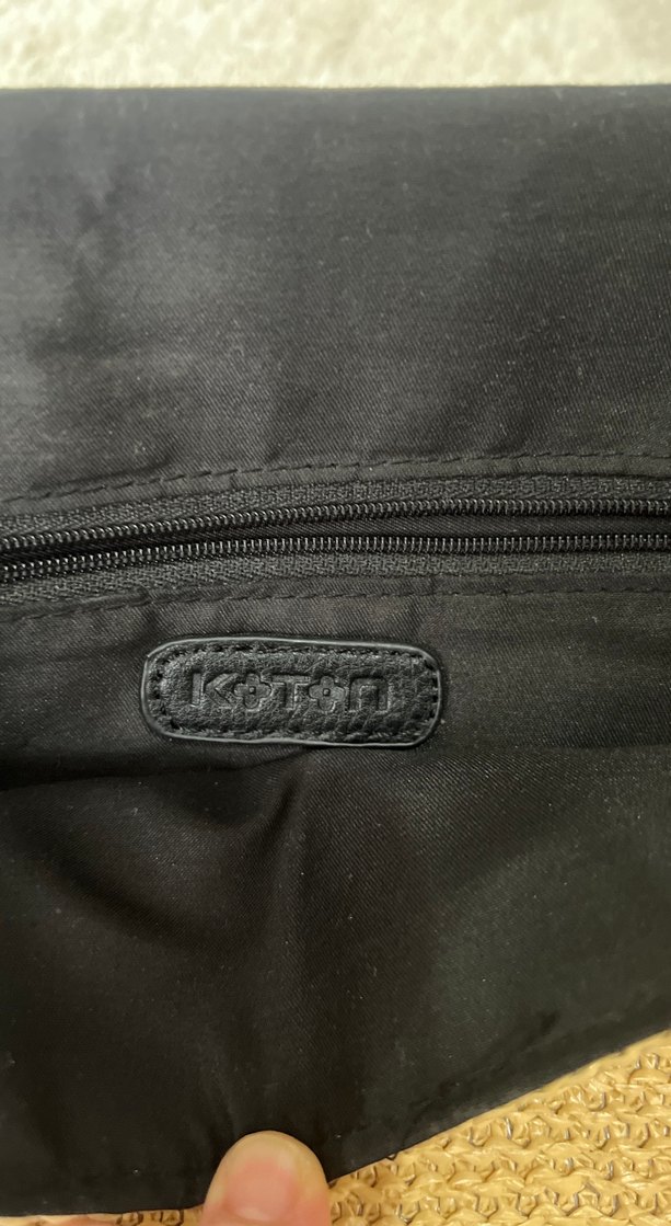 Bej Örgü Kadın Portföy Çanta - Görsel 2