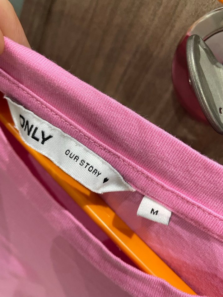 Pembe Kadın Basic Tişört - Görsel 2