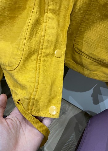 Sarı Fermuarlı Kadın Ceket - Görsel 5