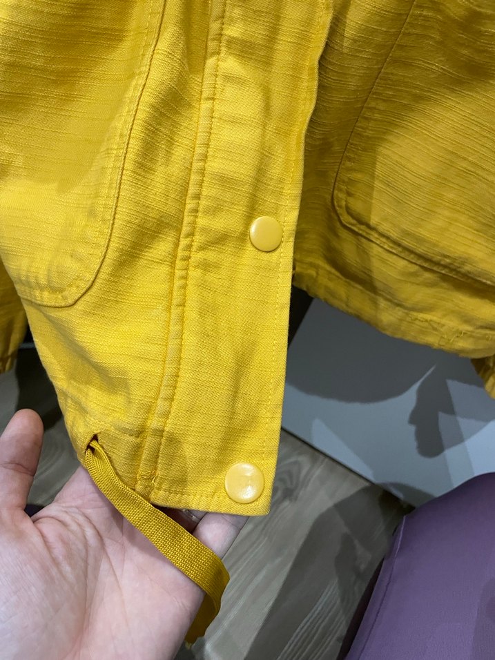 Sarı Fermuarlı Kadın Ceket - Görsel 5