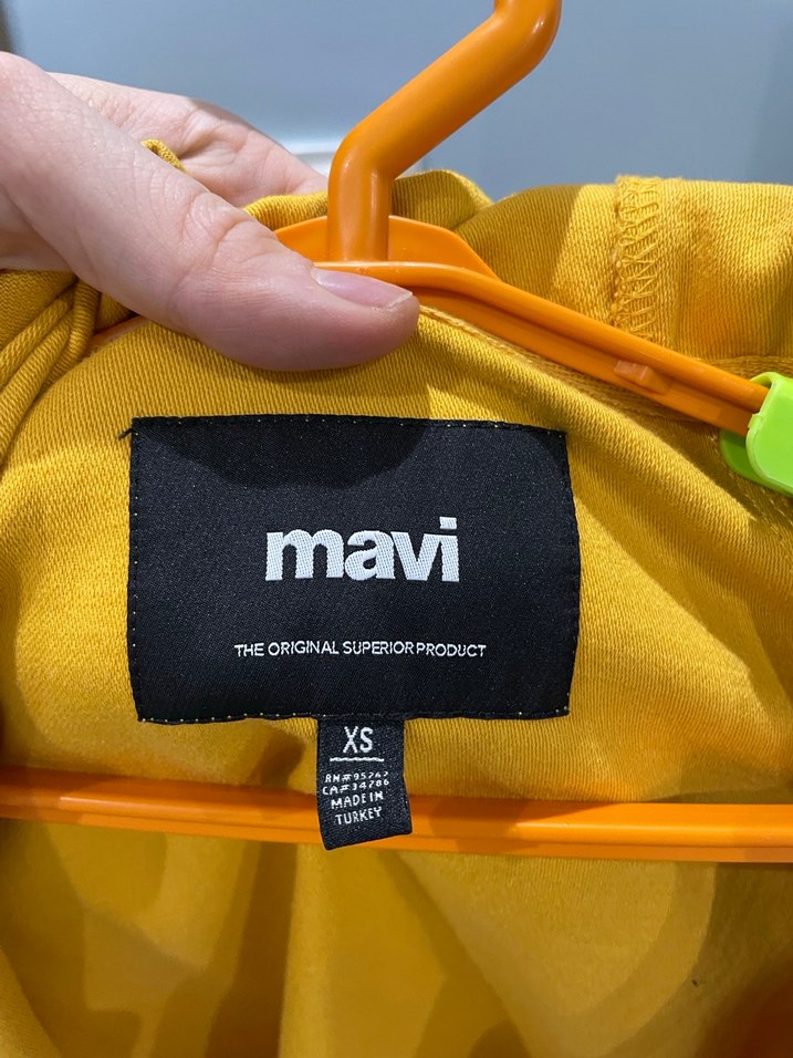 Sarı Fermuarlı Kadın Ceket - Görsel 2