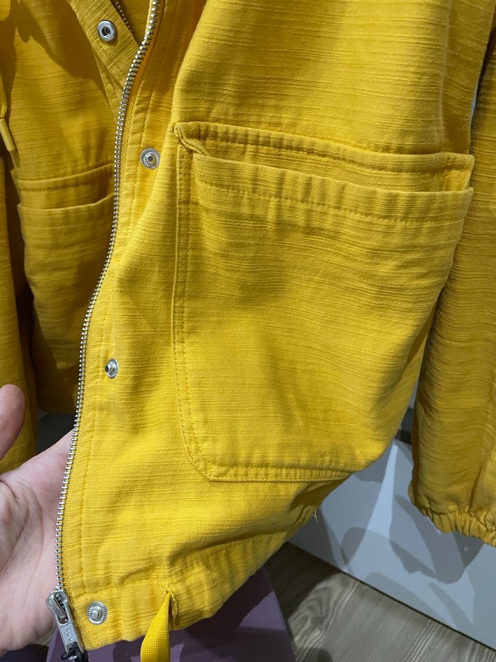 Sarı Fermuarlı Kadın Ceket - Görsel 3