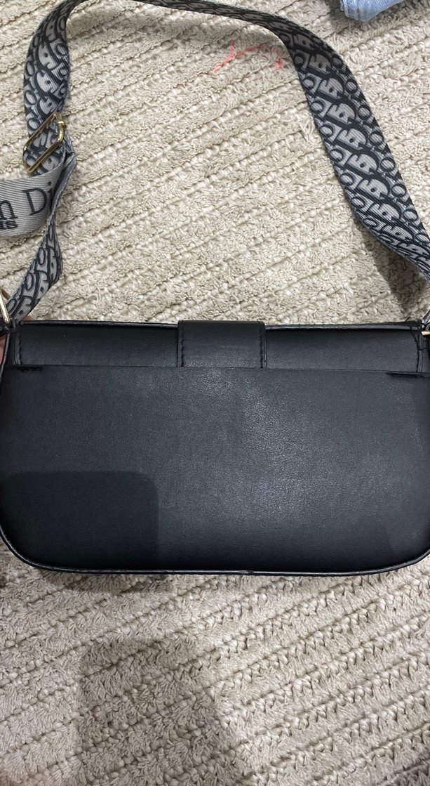 Dior Baskılı Deri Gri Kadın Çanta - Görsel 2