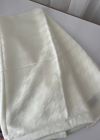 Beyaz jakar Kadın Şal - Görsel 2