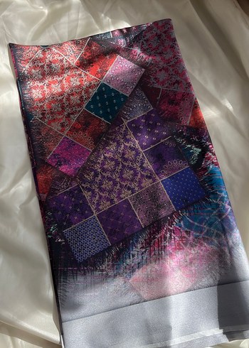 Dantel Detaylı Çok Renkli Bohem Kadın eşarp - Görsel 2