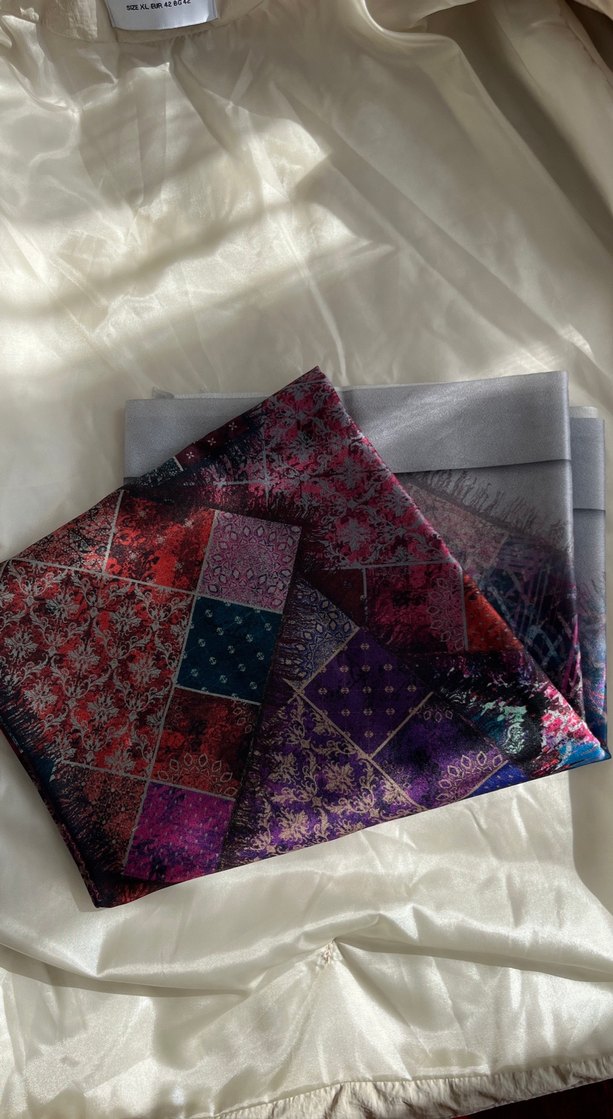 Dantel Detaylı Çok Renkli Bohem Kadın eşarp - Görsel 3