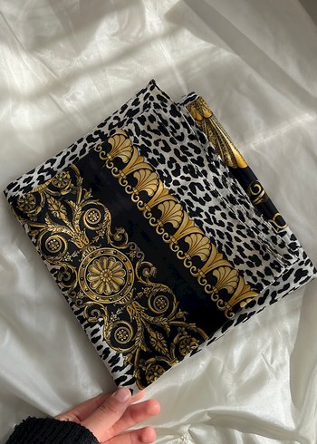 Zincir Detaylı Kadın Bohem Desenli eşarp - Görsel 3