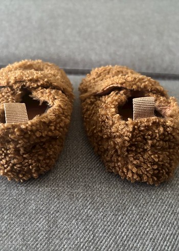 H&M Kahverengi Bebek Peluş Terlik Ev Ayakkabısı Panduf - Görsel 6