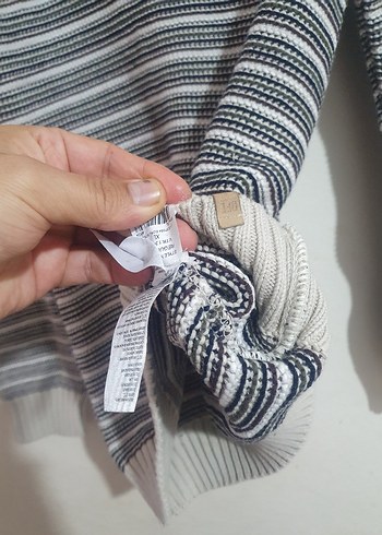 Loft Erkek Gri Çizgili Kazak XL - Görsel 2