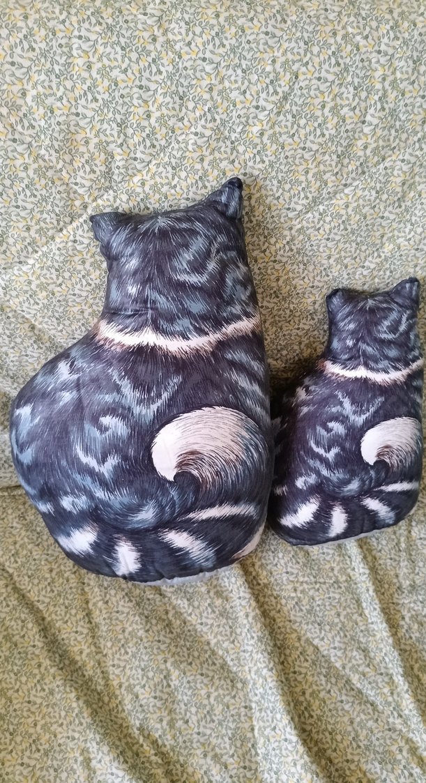 kedi figürlü yastık - Görsel 4