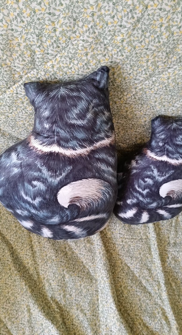 kedi figürlü yastık - Görsel 5