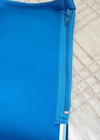 İngiliz Malı Mavi Spor korse Fermuarlı XXL - Görsel 2