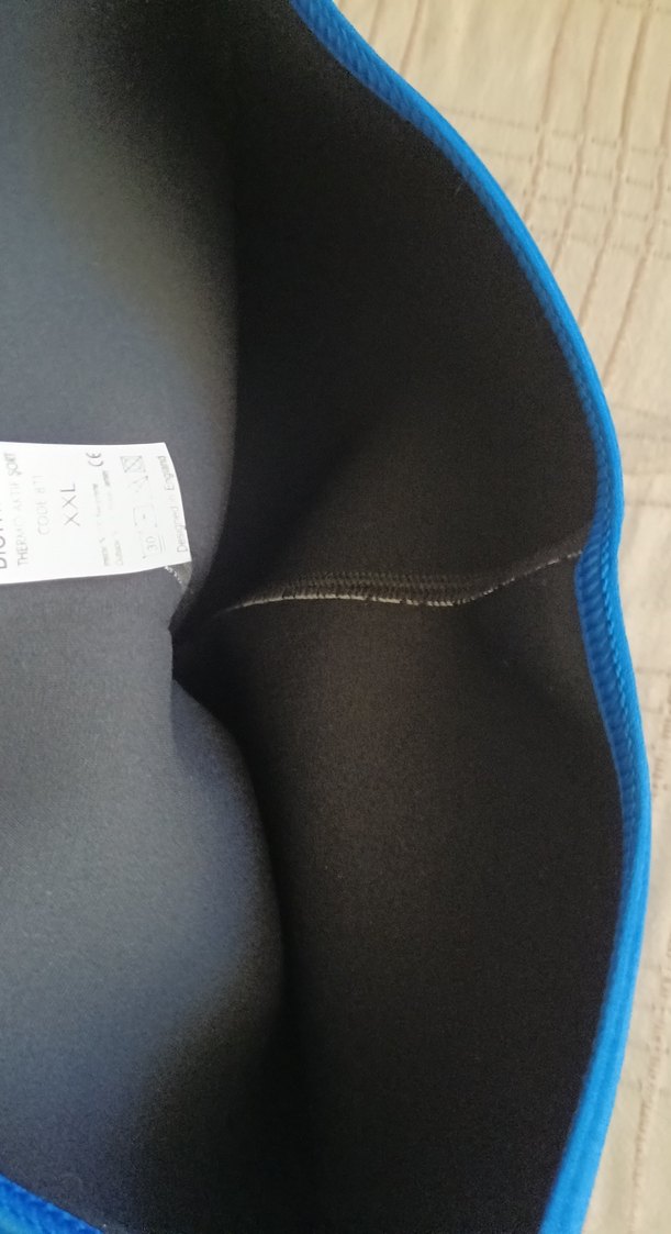 İngiliz Malı Mavi Spor korse Fermuarlı XXL - Görsel 4